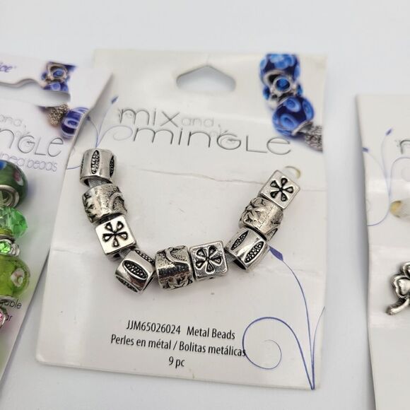 New High Quality Art Glass & Metal Beads Assorted Lot - Picture 5 of 14